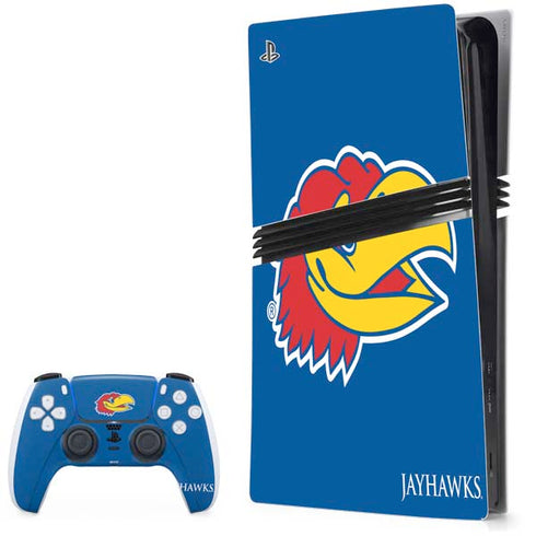 University of Kansas Jayhawks Digi PS5 Pro Bundle Skin